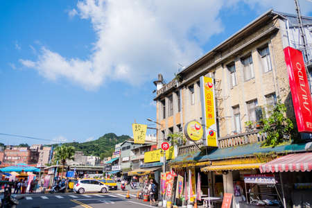 Taipei, Taiwan - Old Street market of Jiufen located in Ruifang District of New Taipei City.  on Oct 5, 2019のeditorial素材