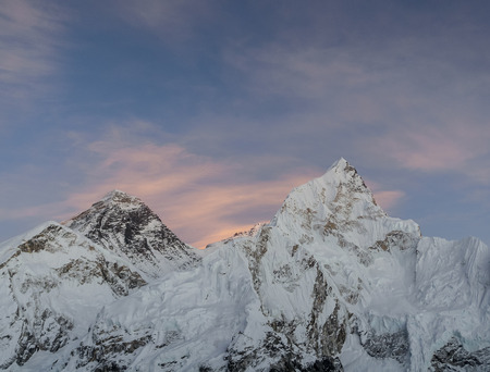 The highest mountain in the world, Everest and Himalaya neighborhood