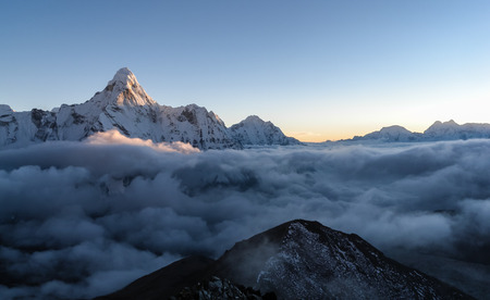 The highest peaks of the world Amadablamの写真素材