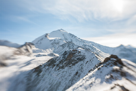 silent and beautiful winter mountains