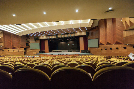 Interior of a large theater