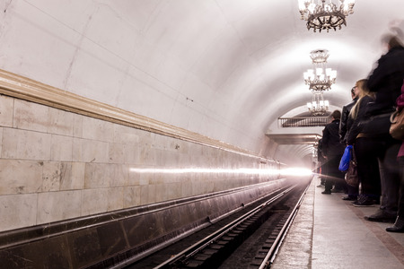 Fussy life underground in the city subwayのeditorial素材