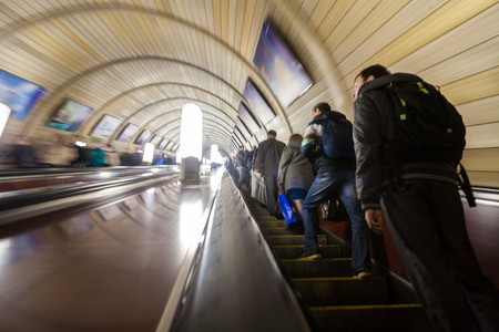 Fussy life underground in the city subwayのeditorial素材