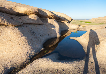 amazing beauty of small lakes cavities crustalの写真素材