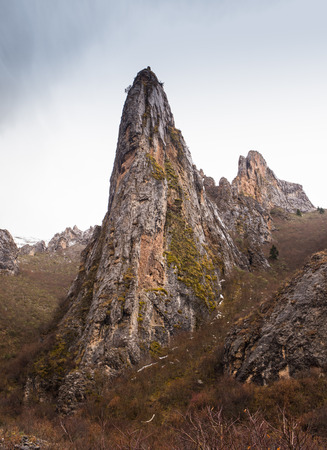 sharp rock as an arrowの写真素材