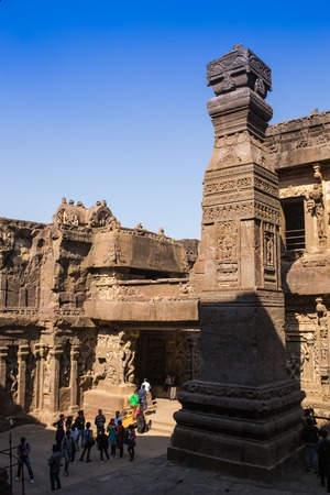 Beautiful building in Indian style in Goa, India.のeditorial素材