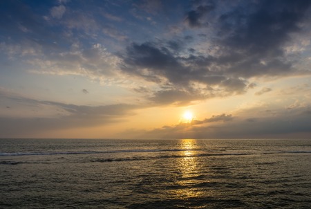 Ocean Waves and slow sunset over the Indian Ocean