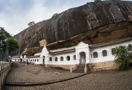 Buddha statues in Dambulla Cave Temple, Sri lankaのeditorial素材