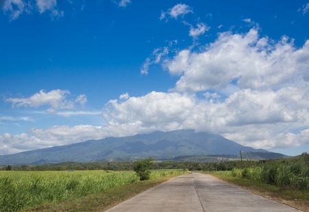 The Classic Cone Shape of Arenal Volcano in  Costa Rica.の写真素材