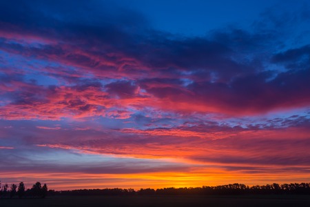 Beautiful Bright Cityscape Sunset at Trang Thailandの写真素材