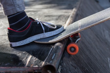 Skateboarding Practice Freestyle Extreme Sports Conceptの写真素材