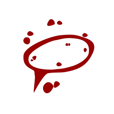 Speech bubbles Icon vector flat designのイラスト素材