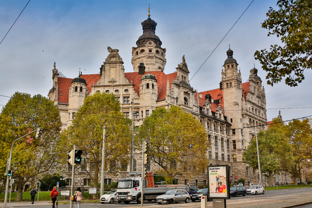 GERMANY, DRESDEN - OCTOBER 10, 2016: Histoirical center of the Dresden Old Town. Dresden has a long history as the capital and royal residence for the Electors and Kings of Saxony.Saxony, Germanyのeditorial素材