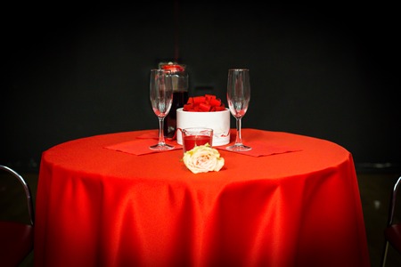 Romantic date night concept. Love, and valentines background concept.の写真素材