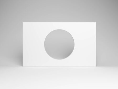 3d render abstract background, golden geometric shapes. Computer generated minimalistic background, Modern design for poster cover branding banner placard.の写真素材