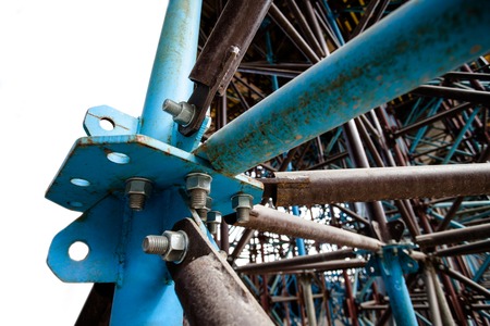 Closeup of the scaffolds details