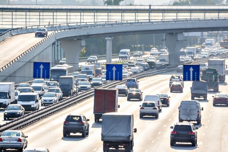 Heavy traffic on the highway