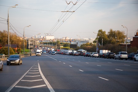 Traffic on a city highway