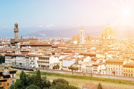 Panoramic view of Florence, Italyの写真素材