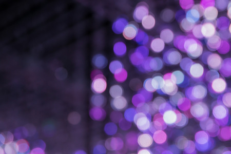 Closeup of the abstract  purple light bokeh background
