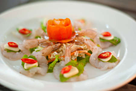 Shrimp in fish sauce of thailandの写真素材