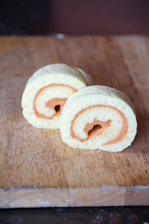 cake rollの写真素材