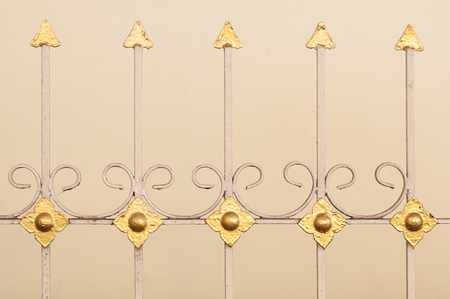 Forged decorative fence , wrought ironの写真素材