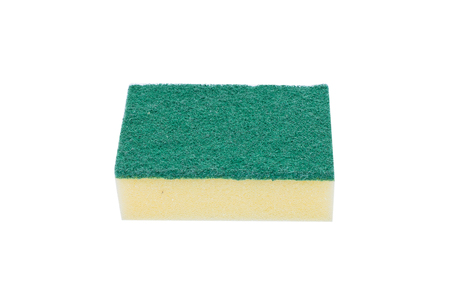Scouring pads on white backgroundの写真素材