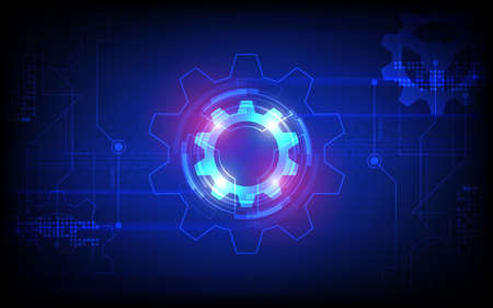 Technology background Hi-tech communication concept innovation abstract background vector...