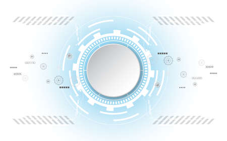 Technology background Hi-tech communication concept innovation abstract background vector...
