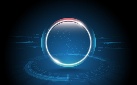 Abstract technology background Hi-tech communication concept innovation background vector illustrationのイラスト素材