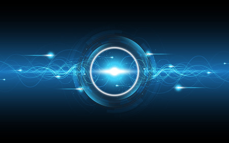 Abstract technology background Hi-tech communication concept innovation background vector illustrationのイラスト素材