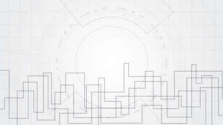 Technology background circuit board Hi-tech communication concept innovation abstract background vector illustrationのイラスト素材