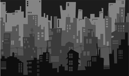 city nightのイラスト素材