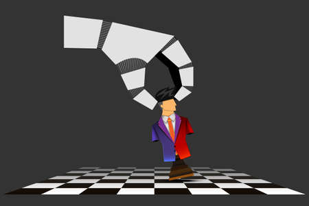 Flat and paper cut style, AI robot hand controlling chess-businessman, leadership, technologyのイラスト素材