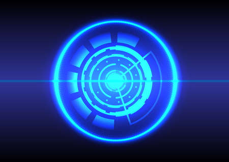 Abstract hi-tech background. Futuristic interface. Virtual reality technology screenのイラスト素材