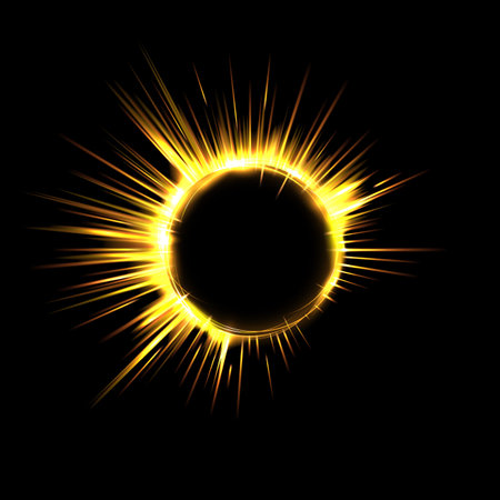 Glowing swirl light effect. Futuristic flame swirl universe trail effect. Magic frame ring. Power energy of circular element. Luminous sci-fi. Shining yellow and orange neon lights cosmicのイラスト素材