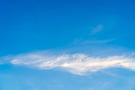 Blue sky and beautiful white clouds in the summer day.