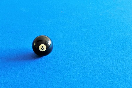 Pool black  ball number eightの写真素材