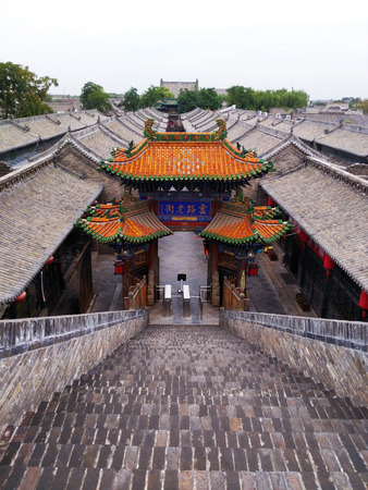The old streets of Pingyao Countyのeditorial素材