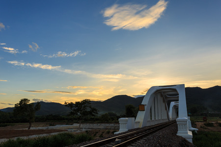 White bridge building in world war2 for Japan's soldierの写真素材