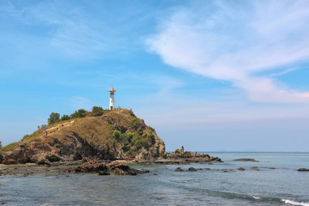 Lighthouse at Koh Lanta, Krabi, Thailandの写真素材