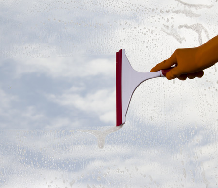Window cleaning squeegee 