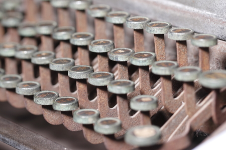 Old Typewritter closeup at keys