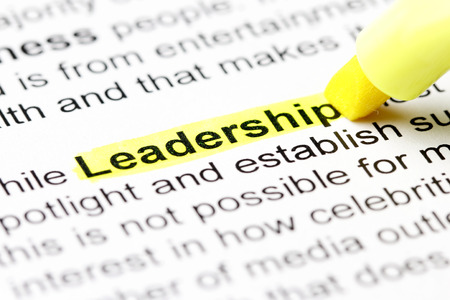 Highlighter on Leadership Textの写真素材