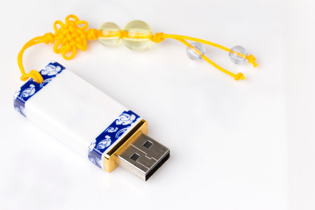 USB Thumb Drive Vintage Chinese Cultureの写真素材