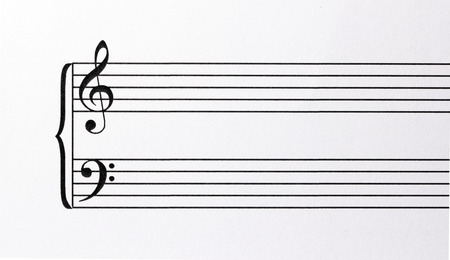 Blank Script noteの写真素材