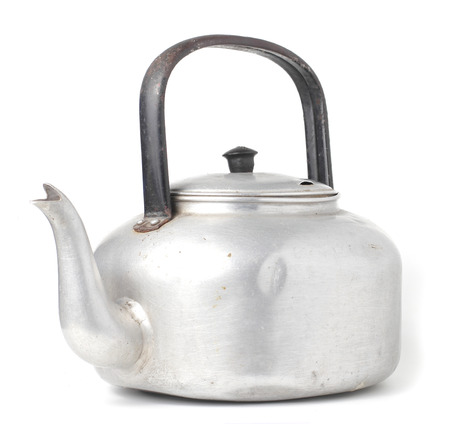 Old Pot on White backgroundの写真素材