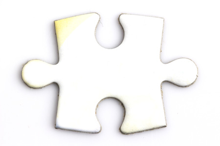 One piece Jigsaw Closeupの写真素材