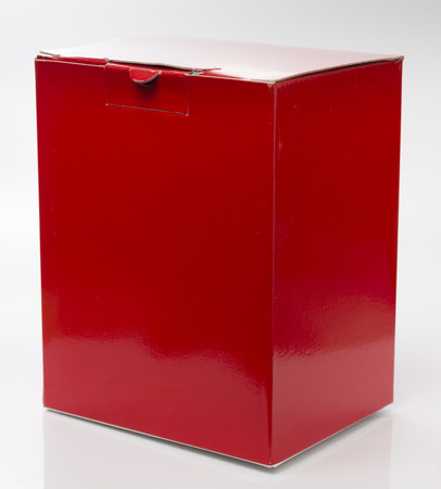Red box White backgroundの写真素材
